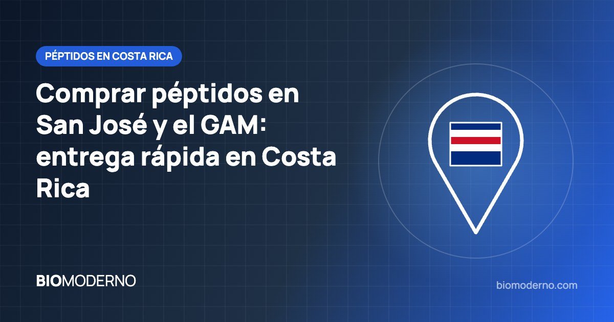 Comprar péptidos en San José y el GAM: entrega rápida en Costa Rica