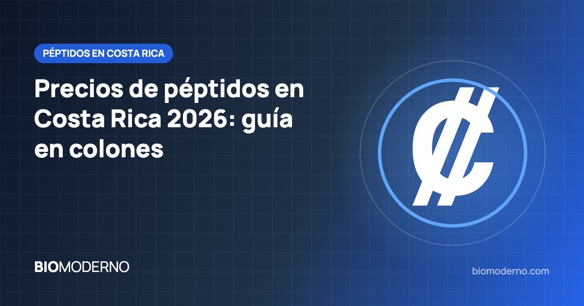 Precios de péptidos en Costa Rica 2026: guía en colones